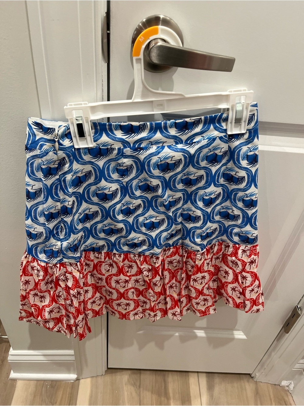 NWT Farm Rio Stamp Mix Ruffle Mini Skirt S - Picture 6 of 7